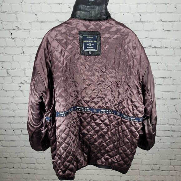 Authentics By Boston Outfitters Black Genuine Leather Insulated Jacket 3XLT *zip - Picture 7 of 14